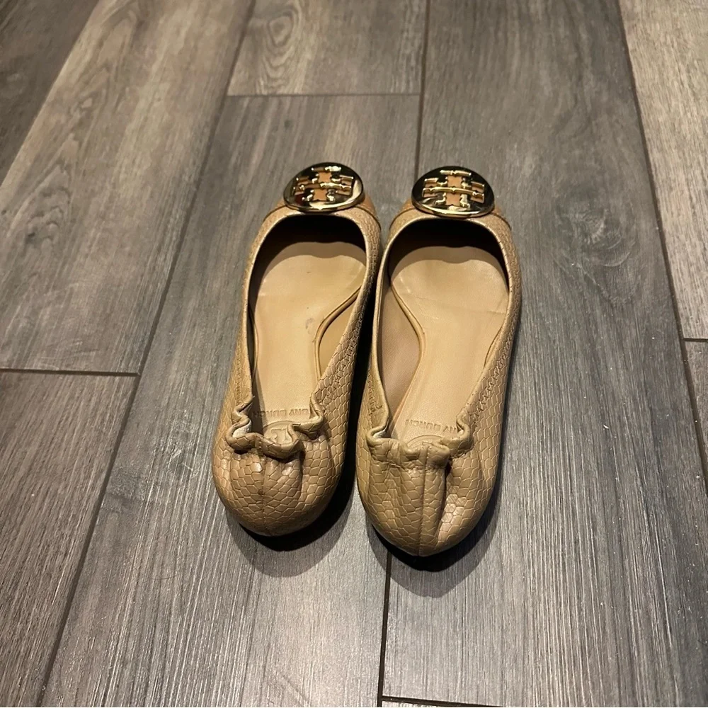 Tory Burch Tan Ballet Flats
